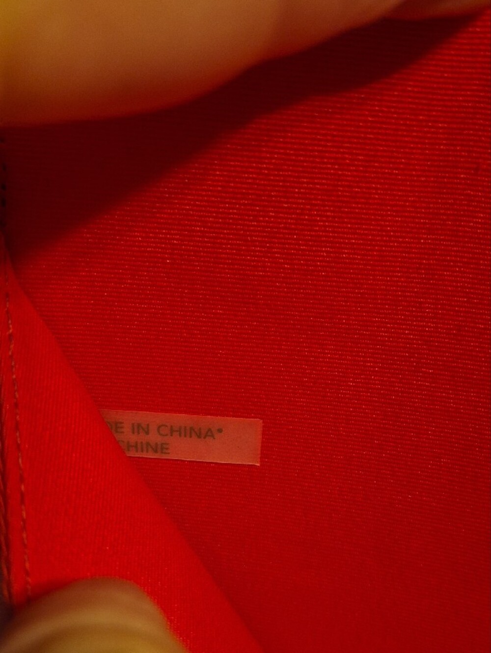 Coach Orange & Brown Signature Canvas Organizer with Red Trim - Picture 6 of 9